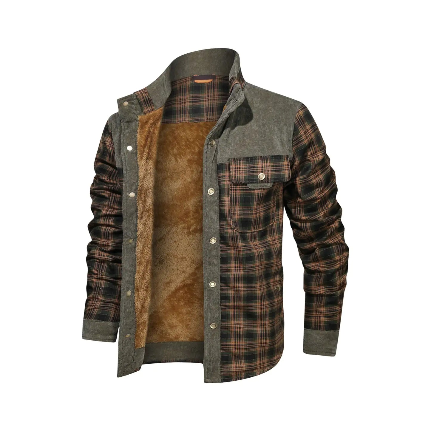 Men's Fleece Military Winter Coat