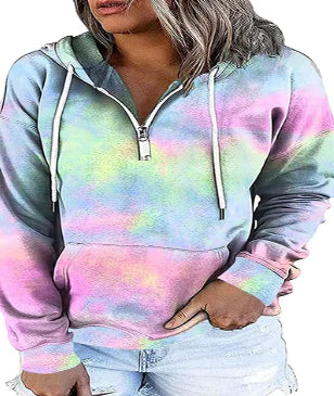 Women's Long Sleeve Casual Loose Hooded Top