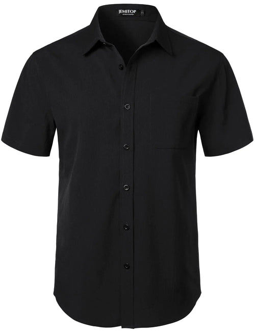 Mens Stretch Wrinkle Free Short Sleeve