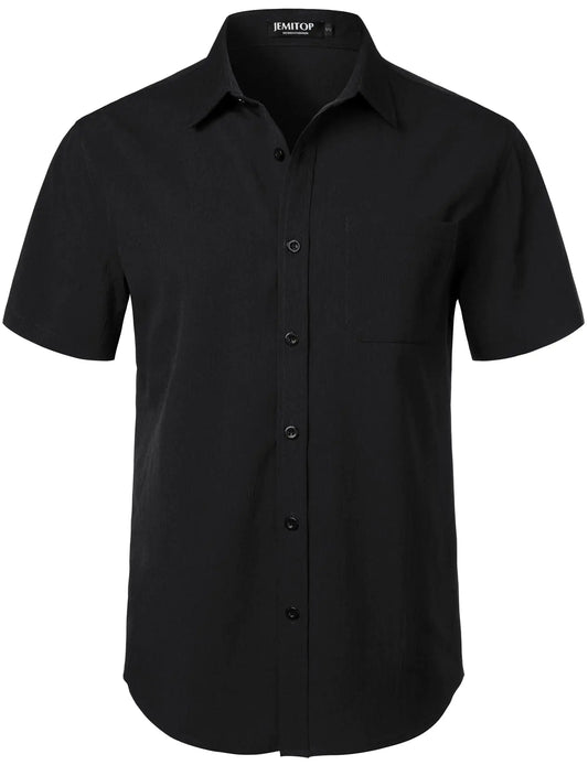 Mens Stretch Wrinkle Free Short Sleeve