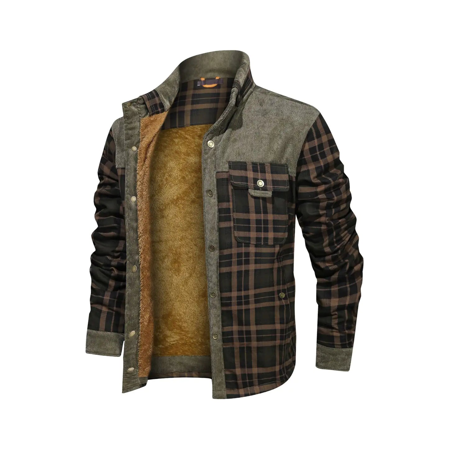 Men's Fleece Military Winter Coat