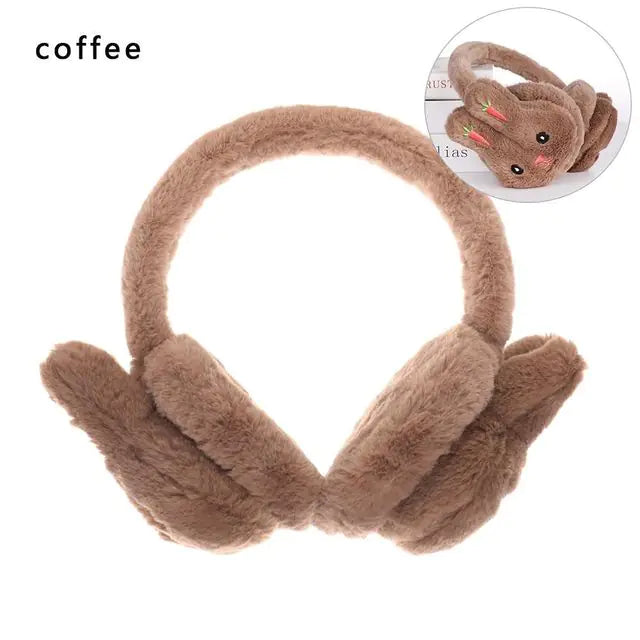 Cute Winter Rabbit Earmuffs for Female Students
