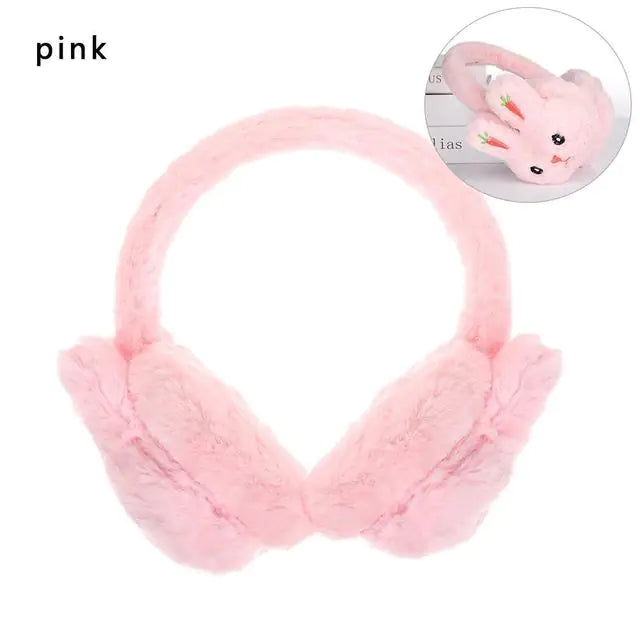 Cute Winter Rabbit Earmuffs for Female Students