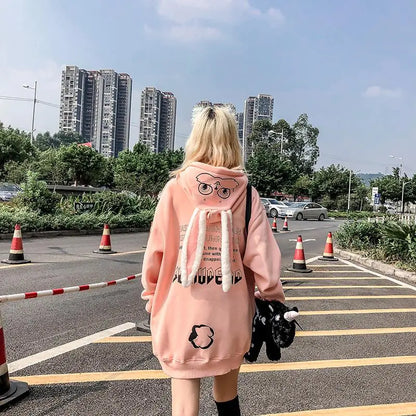 Autumn Winter Couples Hoodie with Rabbit Ears