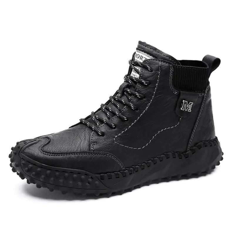 Men's Large Size Velvet High Top Cotton Boots