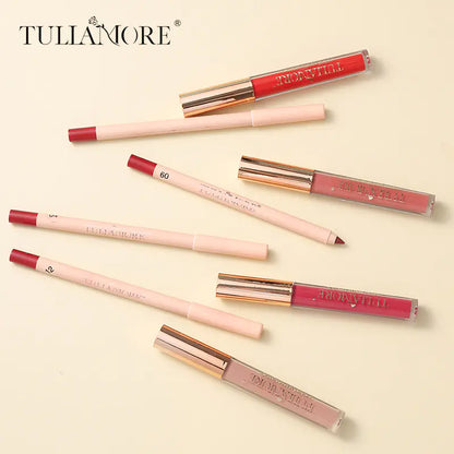 Matte Air Lip Glaze and Lip Liner Set - Waterproof