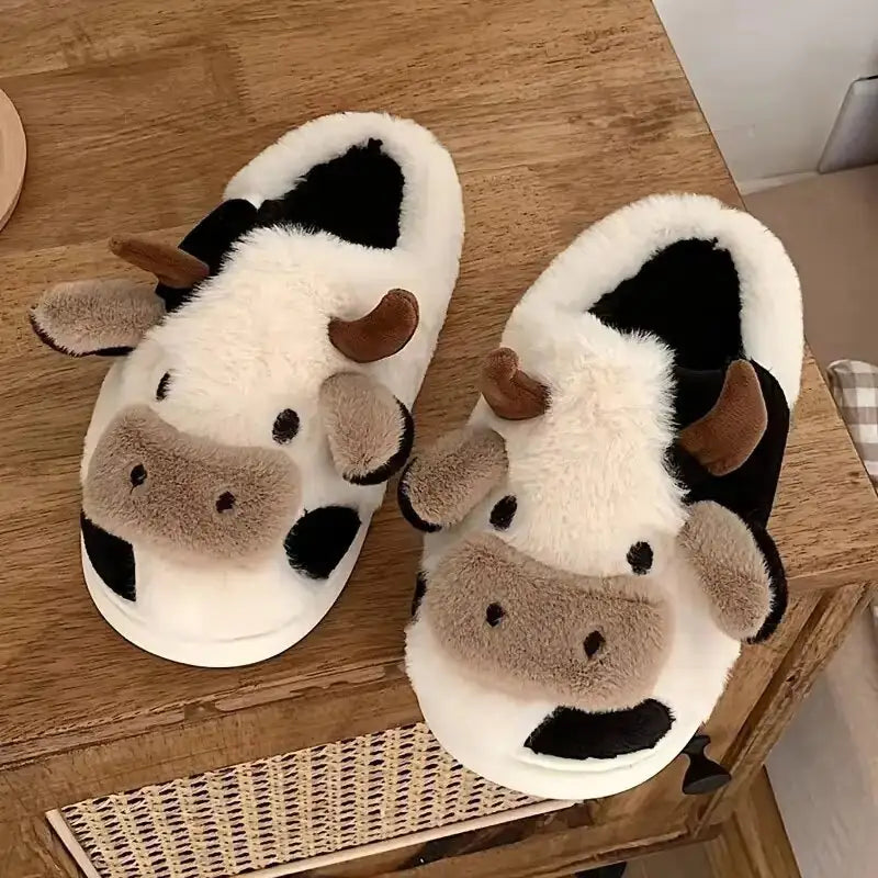 Women'S Cartoon Cute Cow House Slippers