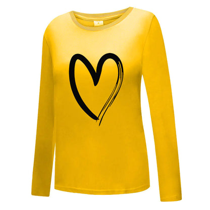 Women's Casual Long Sleeve Loose Basic T-Shirt