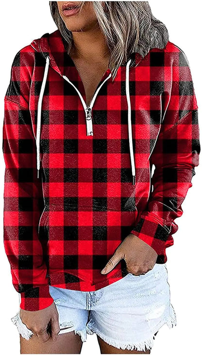 Women's Long Sleeve Casual Loose Hooded Top