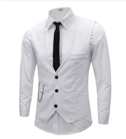 Asymmetrical Suit Jacket for Men