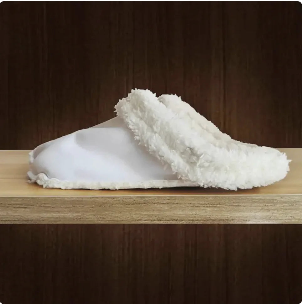 Women's Thermal Plush Cotton Slipper Set