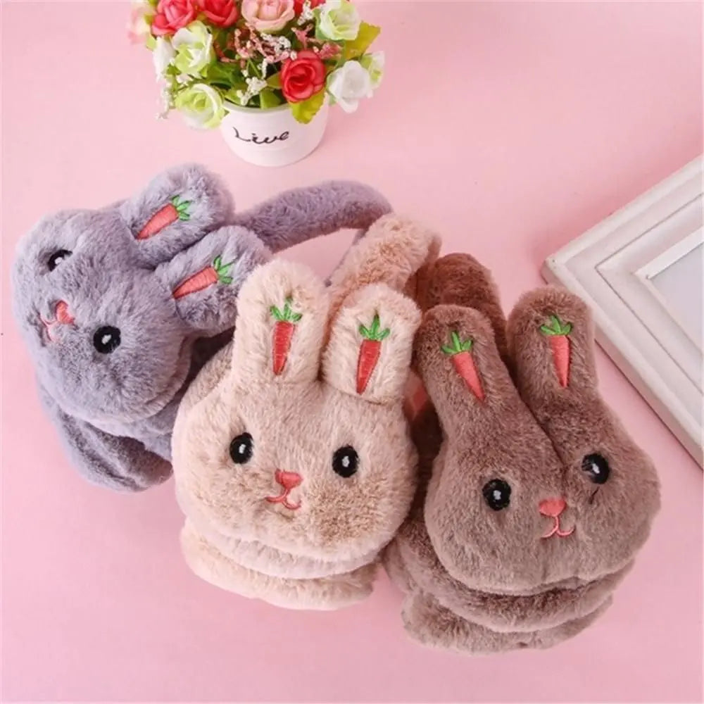 Cute Winter Rabbit Earmuffs for Female Students
