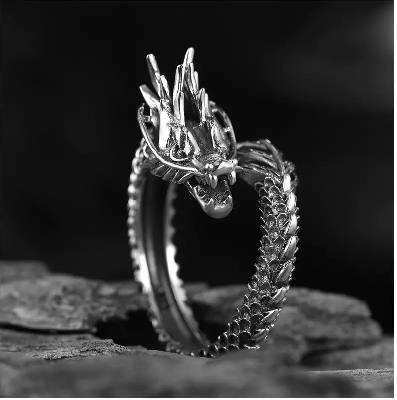 Vintage Dragon Open Ring Jewelry
