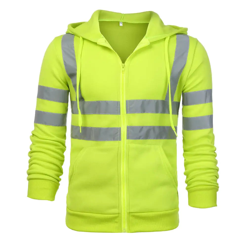Reflective Strip Hoodie for Sanitation Work Clothing