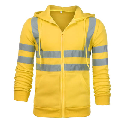 Reflective Strip Hoodie for Sanitation Work Clothing