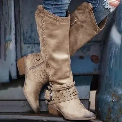 Women's High Heel Over The Knee Riding Boots