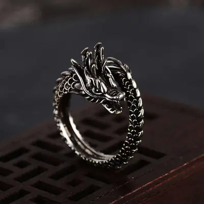 Vintage Dragon Open Ring Jewelry