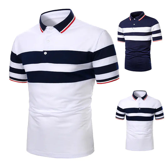 Men's Short Sleeve Contrast Polo Shirt (New Clothing)