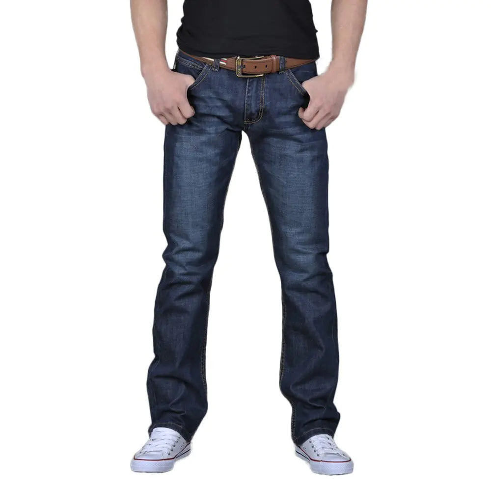Mens Jeans Regular Fit Stretch Bootcut