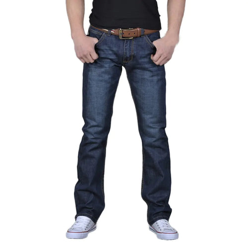 Mens Jeans Regular Fit Stretch Bootcut