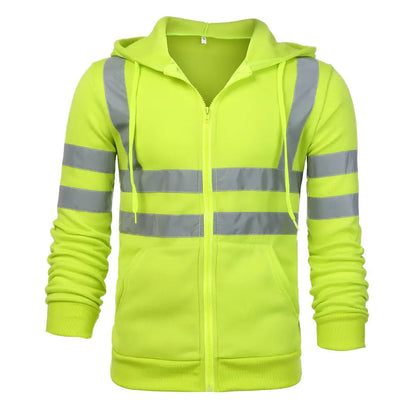 Reflective Strip Hoodie for Sanitation Work Clothing