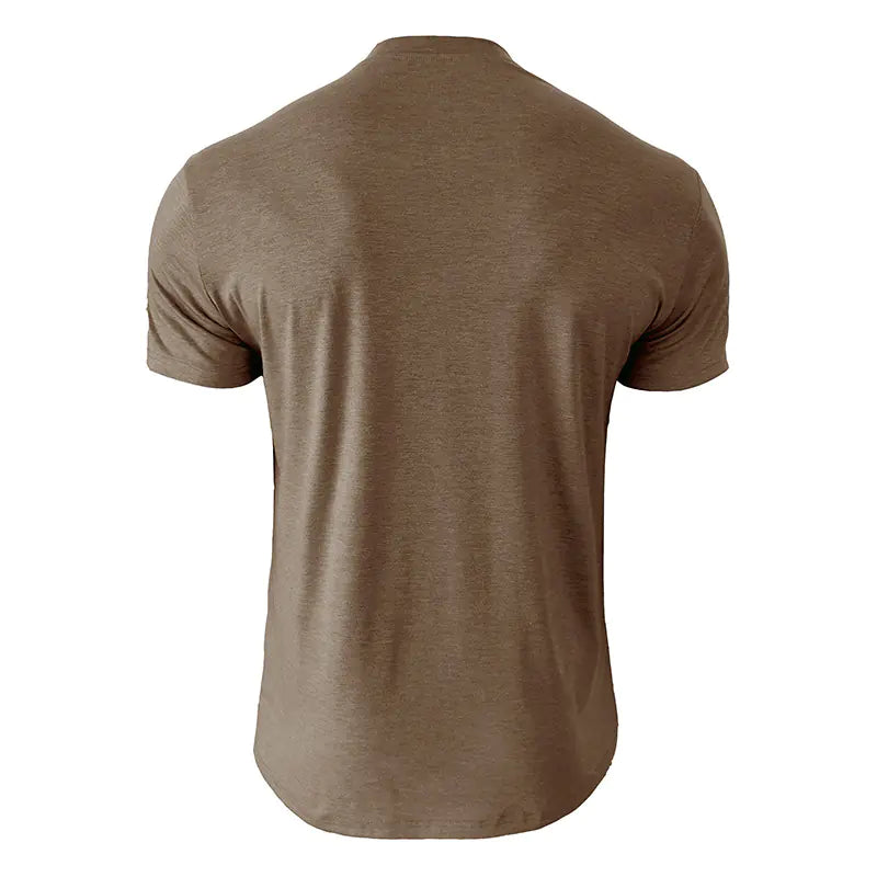 Men's Heavyweight Tall Short-Sleeved Henley Shirt