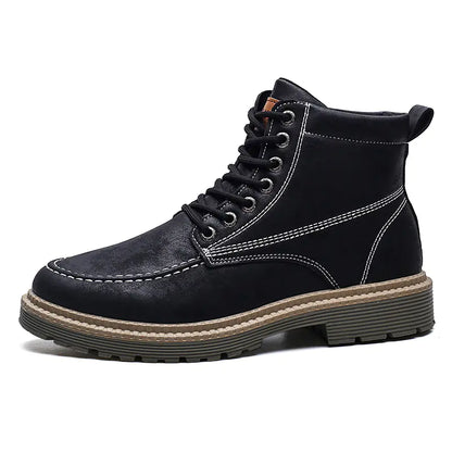 Men's Fashion Casual Leather Tooling Boots