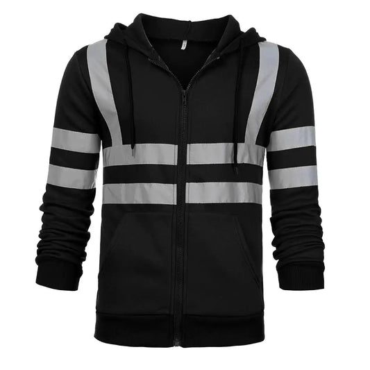 Reflective Strip Hoodie for Sanitation Work Clothing
