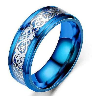 Colorful Dragon Pattern Ring