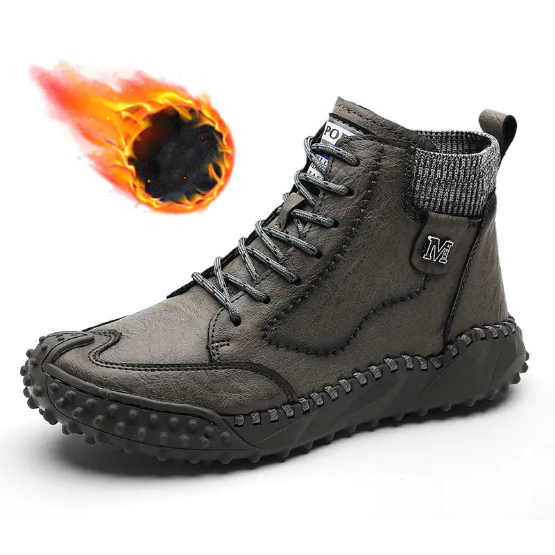 Men's Large Size Velvet High Top Cotton Boots