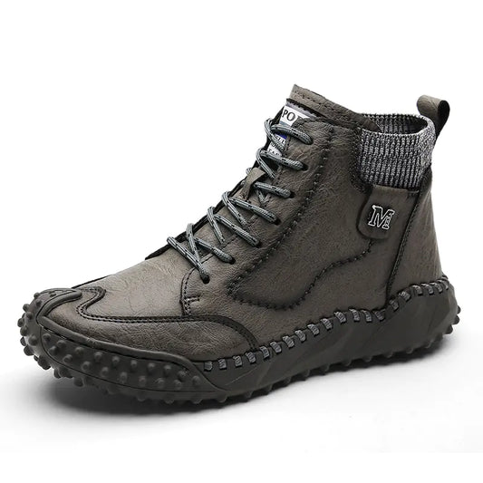 Men's Large Size Velvet High Top Cotton Boots